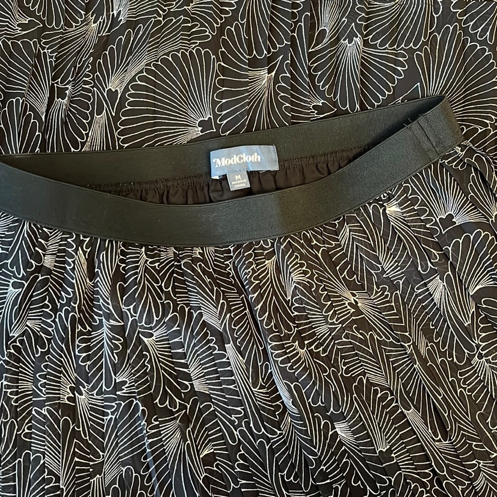 Pleated Midi Skirt